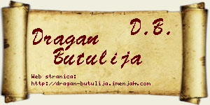 Dragan Butulija vizit kartica